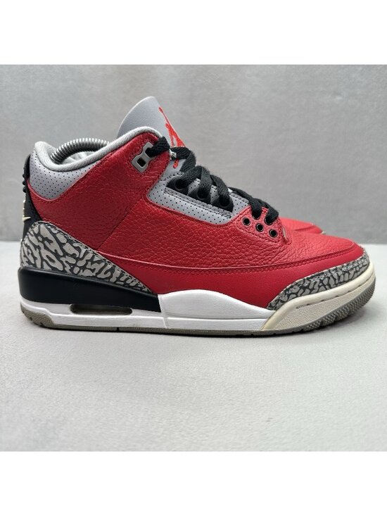 Mens 7 / Womens 8.5 Jordan 3 Retro SE Mid Unite Shoes Fire Red Elephant Sneakers main image 6